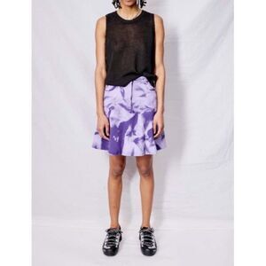 Assembly Purple Tie-Dye Cotton Skirt With Pockets Assembly New York Size Medium